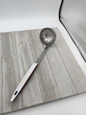 Vintage Stanley Stainless Steel Soup Ladle Spoon 11" Vegetable Handle